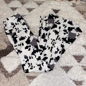 Alterd state cow print bell bottom pants